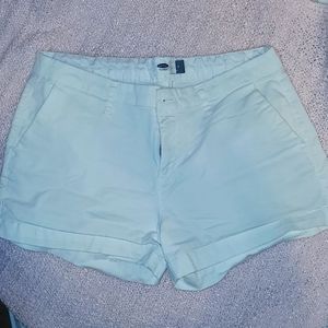Old Navy Mid-Rise Everyday Twill Shorts, Women's size 4, white